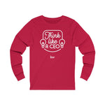 Unisex Jersey Long Sleeve Tee - Think like a CEO