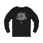 Unisex Jersey Long Sleeve Tee - No one succeeds alone