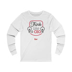 Unisex Jersey Long Sleeve Tee - Think like a CEO