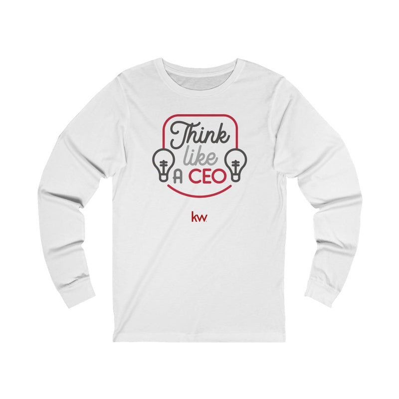 Unisex Jersey Long Sleeve Tee - Think like a CEO