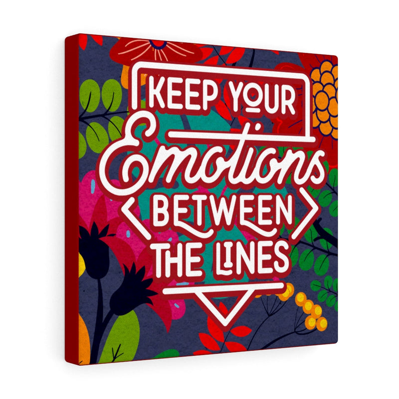 Keep your emotions between the lines