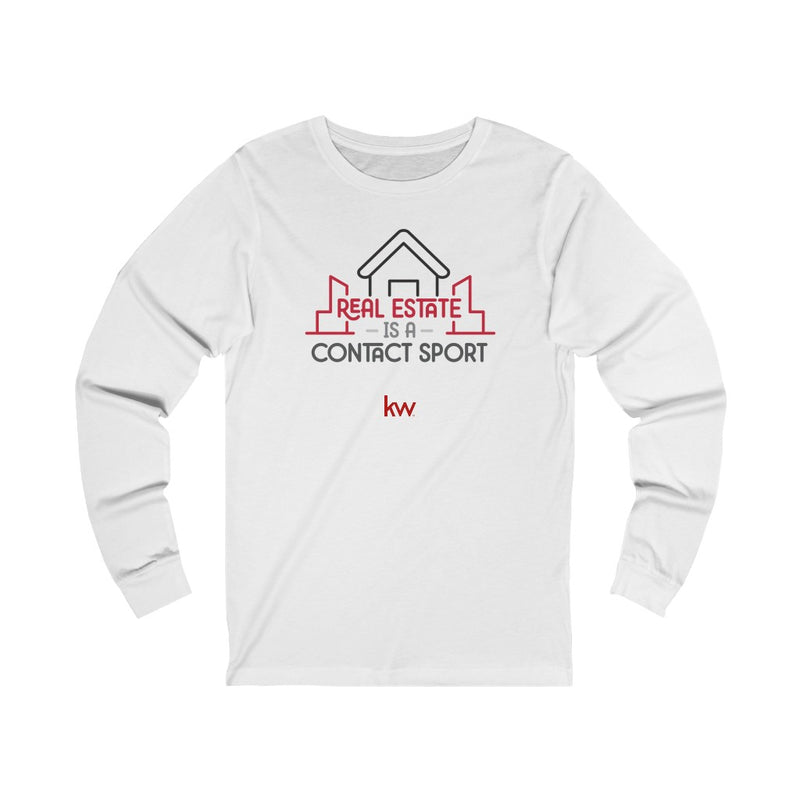 Unisex Jersey Long Sleeve Tee - Real estate is a contact sport