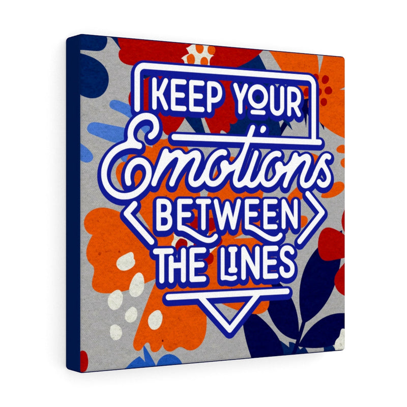 Keep your emotions between the lines